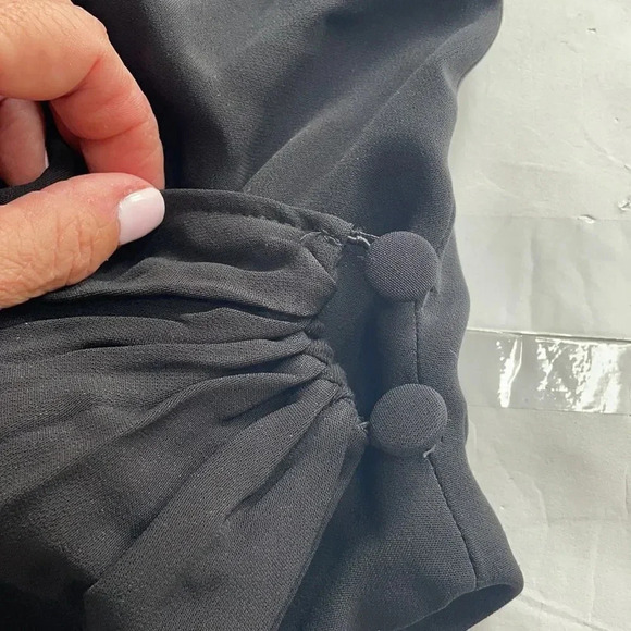 Zara black strappy bodysuit w/ asymmetrical hem. Women’s XS. NWT - Picture 6 of 12